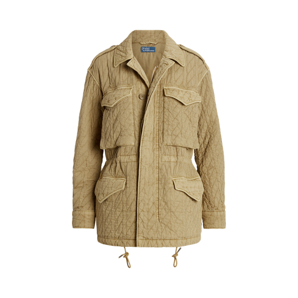 Veste de treillis matelassée et torsadée