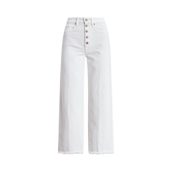 Jean 7/8 jambe large taille haute
