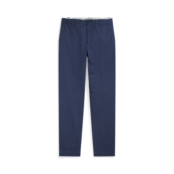 Calças chino de sarja Slim Fit curtas