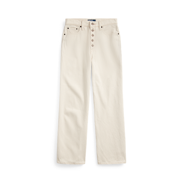 Wide-Leg Cropped Jean