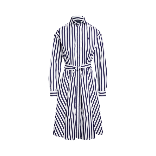 Robe-chemise ceinturée en coton rayé pour Women | Ralph Lauren® FR