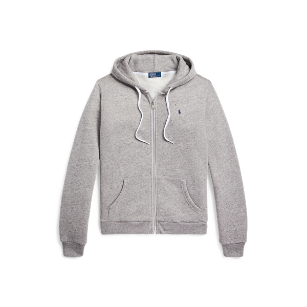 Sweat à capuche zippé en polaire