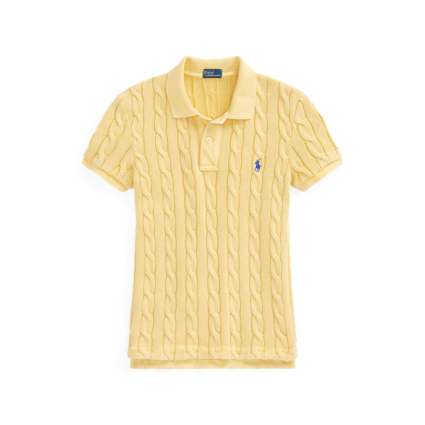 Camisa Polo Slim Fit em malha trançada