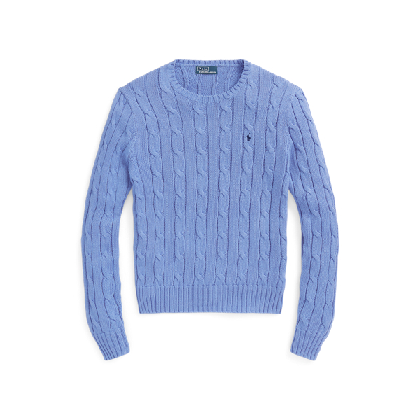 Pull torsadé à col rond en coton pour Women | Ralph Lauren® FR