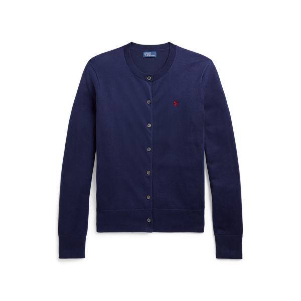 Cardigan de mistura de algodão