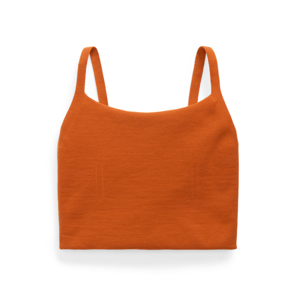 Wool-Blend Straight-Neck Tank Top