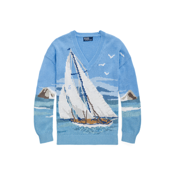Pull à motif nautique en lin et coton pour Women | Ralph Lauren® FR