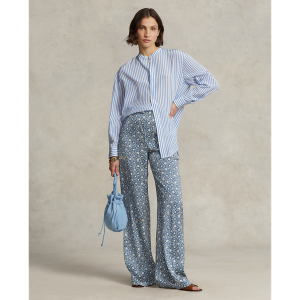Polo Ralph Lauren Satijnen wijde broek met Starburstmotief 1