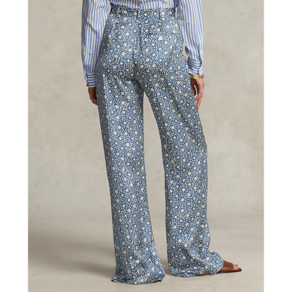 Polo Ralph Lauren Satijnen wijde broek met Starburstmotief 4