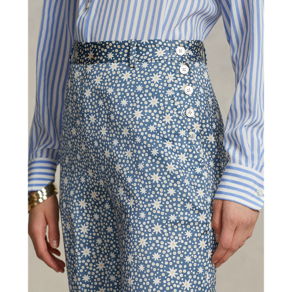 Polo Ralph Lauren Satijnen wijde broek met Starburstmotief 5