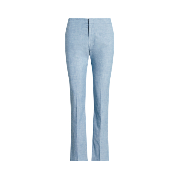 Pantalonas chambray Kick-Flare