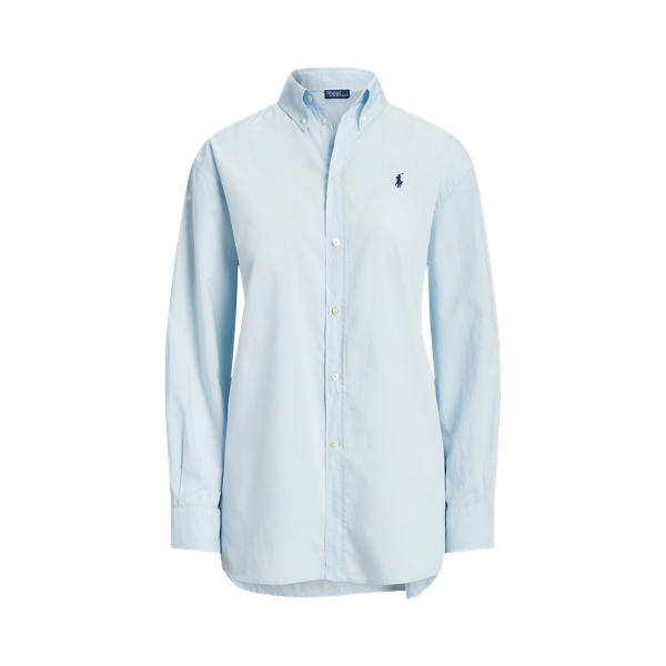 Camisa oversize em sarja de algodão