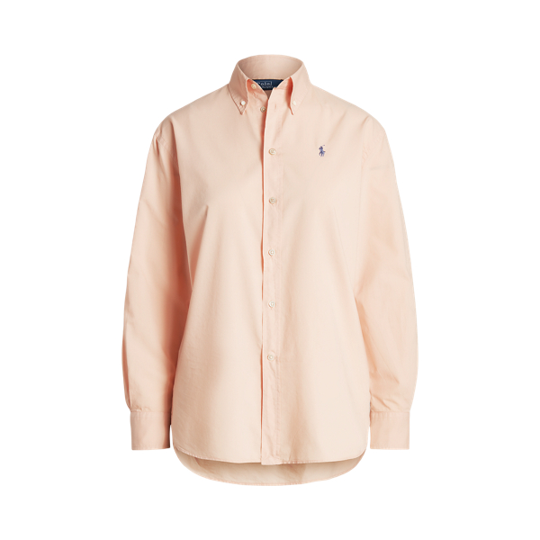 Camisa oversize em sarja de algodão