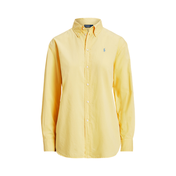 Camisa oversize em sarja de algodão