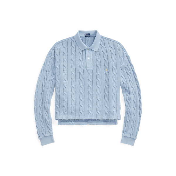 Camisa Polo em algodão trançado
