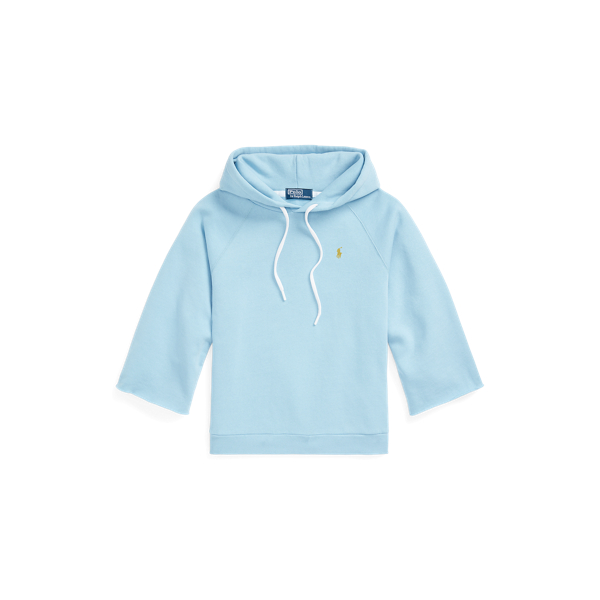 Camisola com capuz cardada sem punhos