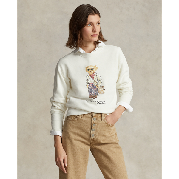 Polo Bear Fleece Crewneck Sweatshirt for Women | Ralph Lauren® NL