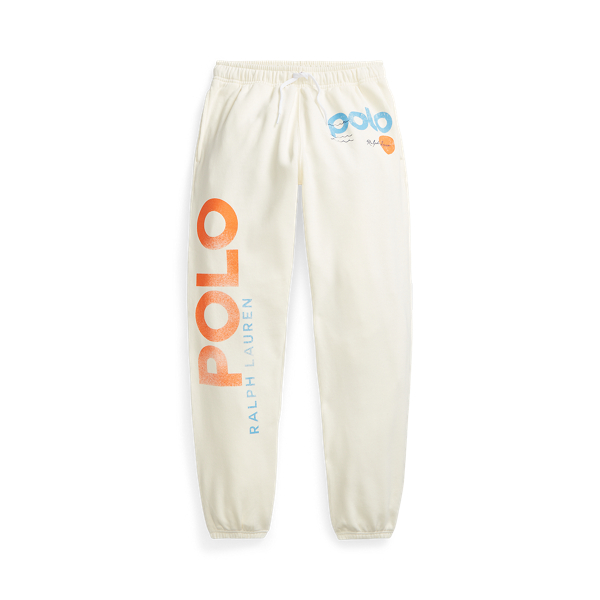 Pantalon de survêtement logo motif vague