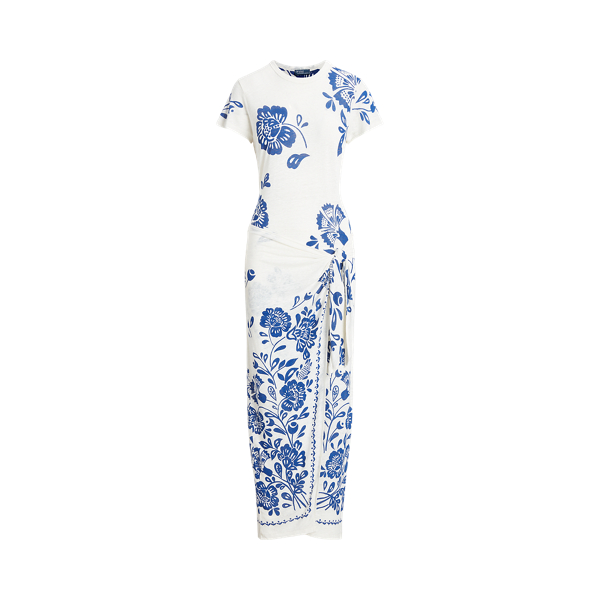 Robe t-shirt effet portefeuille jersey