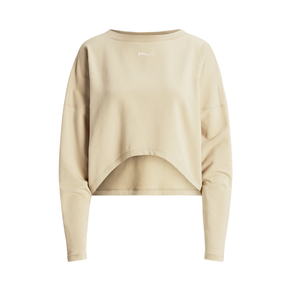 Oversize Stretch-Blend Fleece Pullover