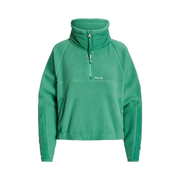 Ripstop-Trim High-Pile Fleece Pullover
