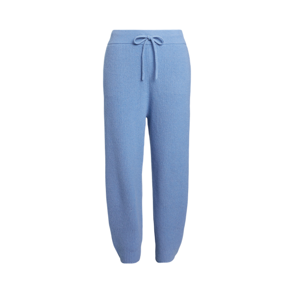 Rib-Knit Cashmere-Wool Jumper Trouser