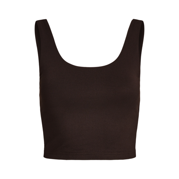 Cropped Sueded Jersey Tank Top