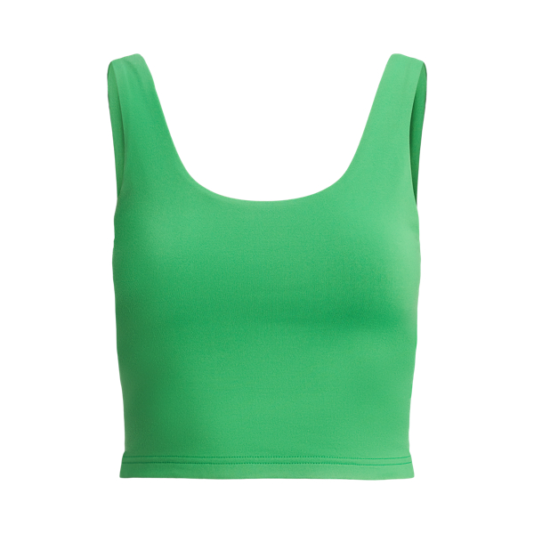 Cropped Sueded Jersey Tank Top
