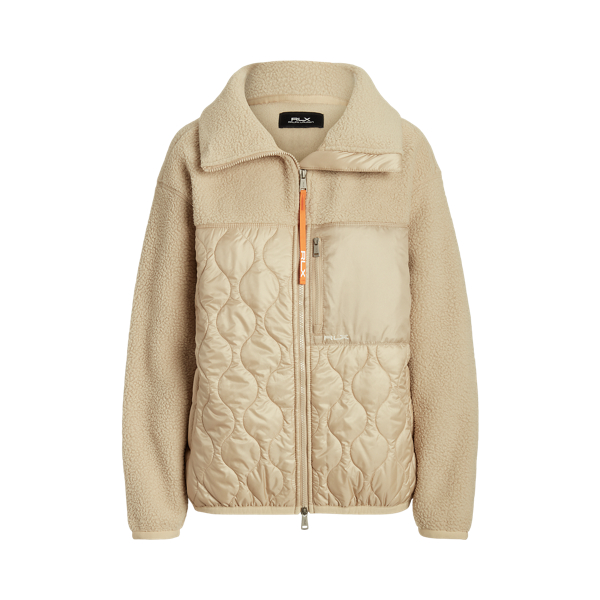 Hybrid High-Pile &amp; Ripstop-Panel Jacket