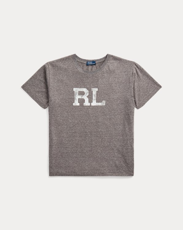 T-shirt de malha com logótipo RL