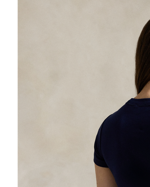 This crewneck tee is made with soft cotton in an allover rib-knit construction and cut for a Slim Fit-our trimmest silhouette.