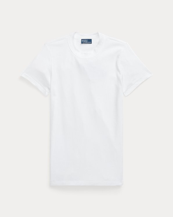 T-shirt em algodão canelado