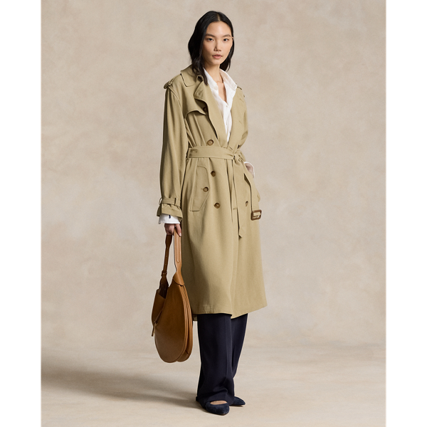 Women's Cream Peacoats, Trench Coats, & Denim Jackets | Ralph Lauren