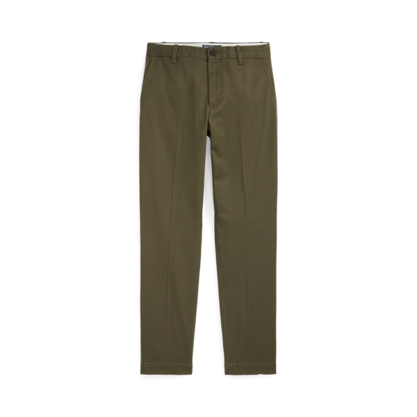 Cropped Slim Fit Twill Chino Trouser