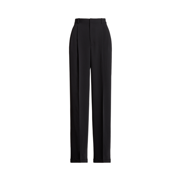 Straight-Leg Satin Trouser
