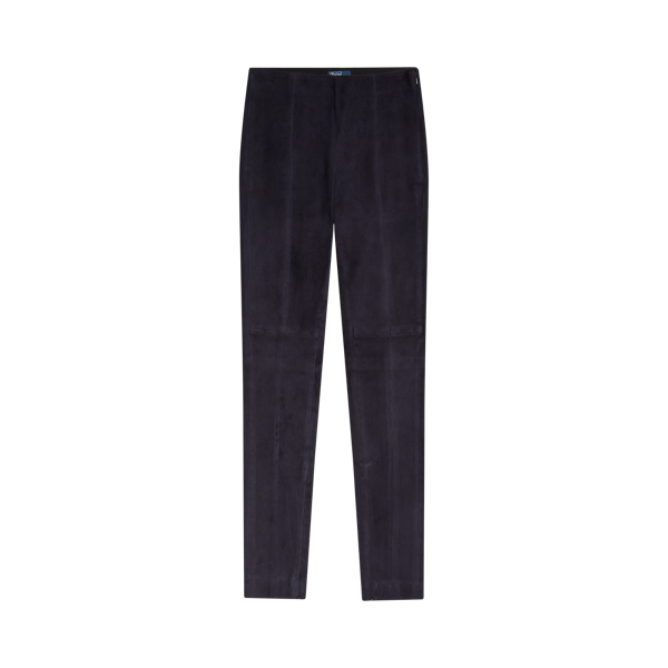 Leggings de camurça de pele de cordeiro