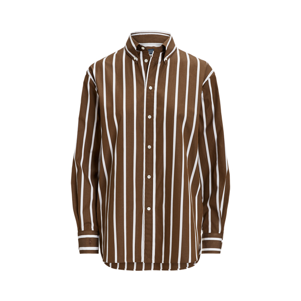 Camisa de algodão com corte descontraído