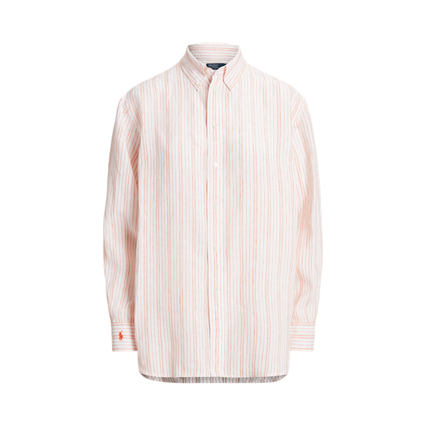 Chemise ample rayée en lin