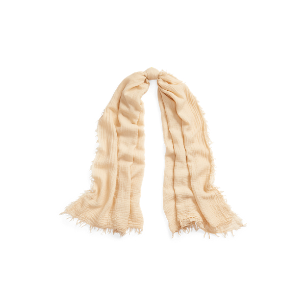Fringe-Trim Wool-Blend Scarf