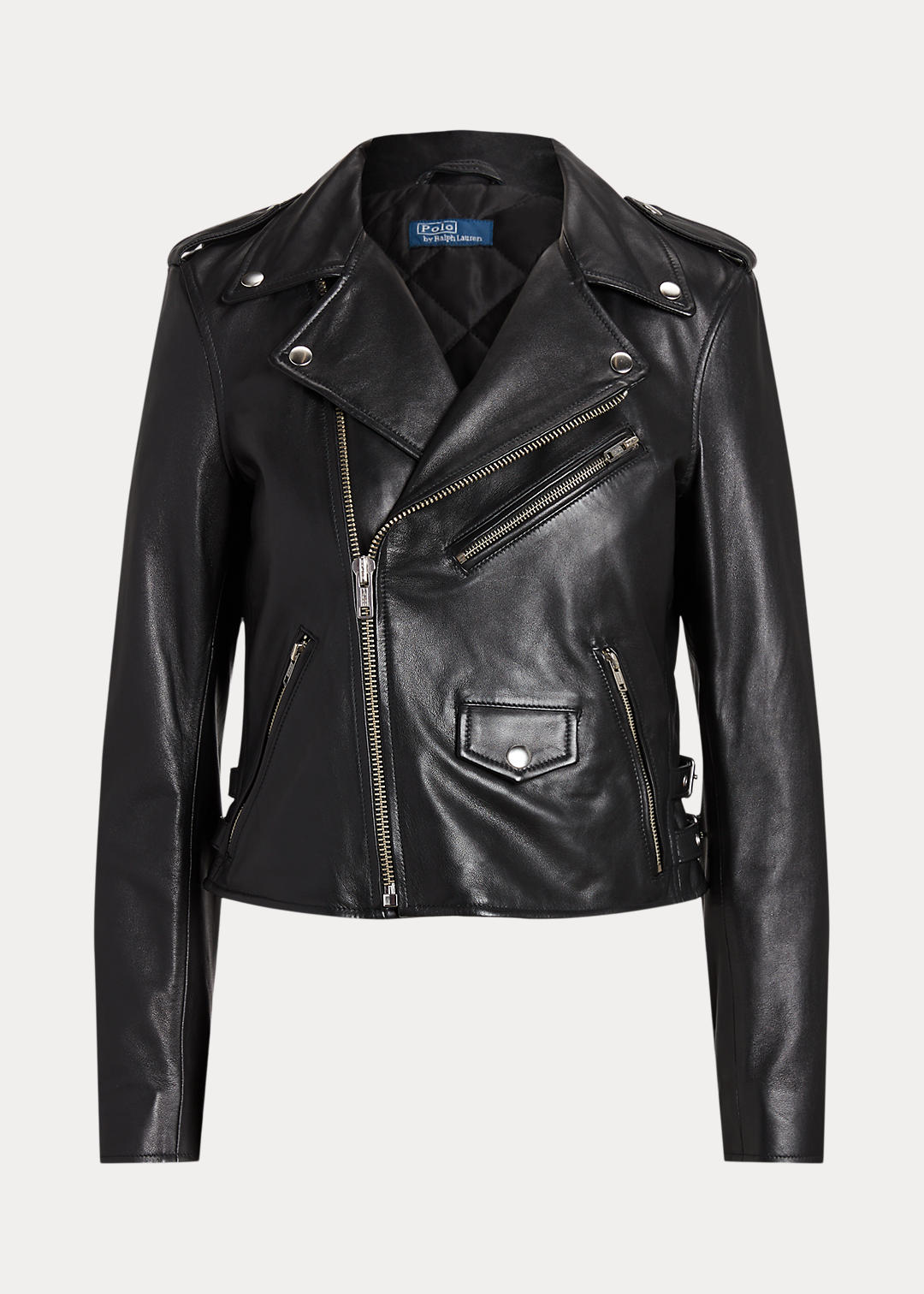 Sheepskin Leather Moto Jacket for Women | Ralph Lauren® GI