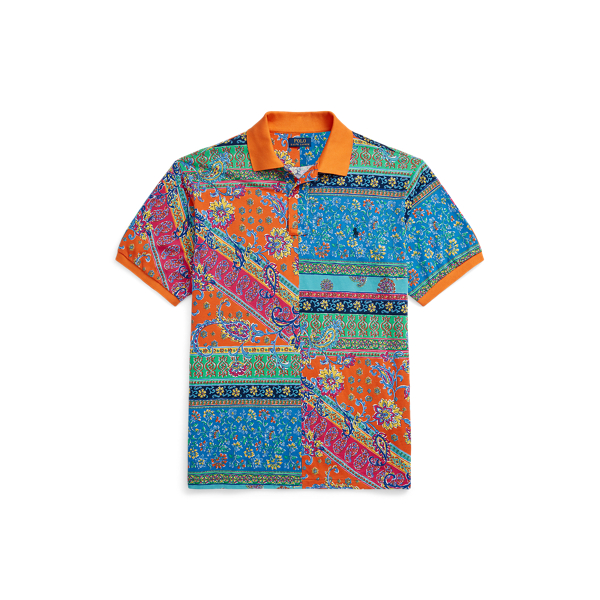 Polo patchwork en piqué