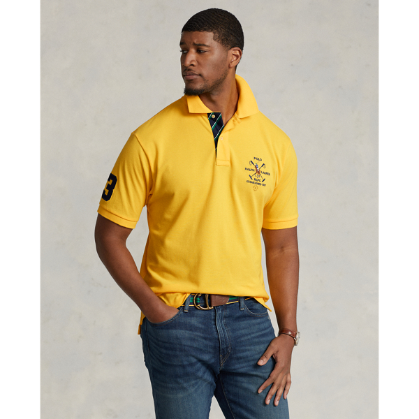 Big & Tall Crest Mesh Polo Shirt 1