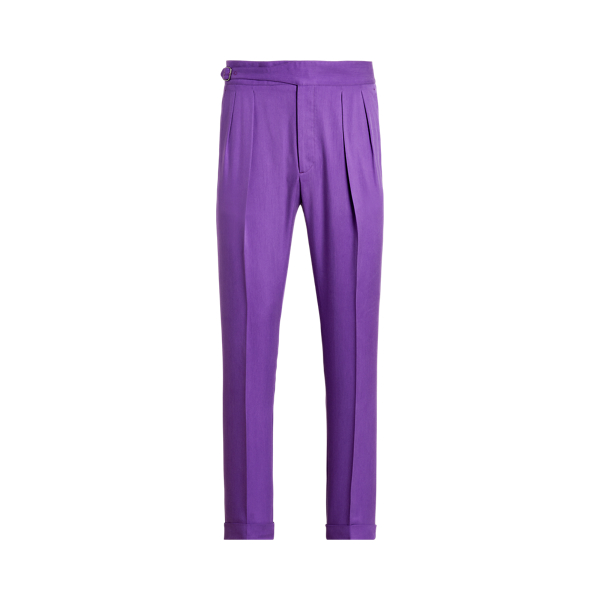 Hand-Tailored Silk Gabardine Trouser