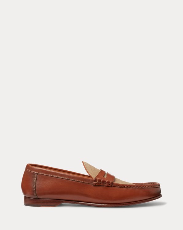 Chalmers Calfskin &amp; Canvas Penny Loafer