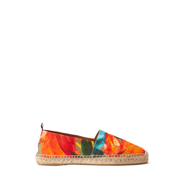 Alpercatas florais em linho Bowsworth