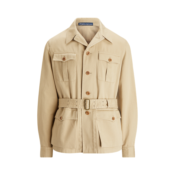 Belted Washed Chino Jacket for Men | Ralph Lauren® AM