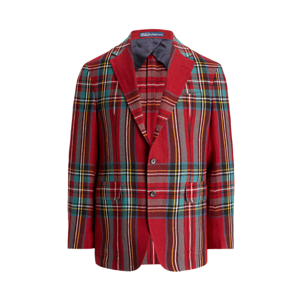 Polo Soft Plaid Linen Sport Coat