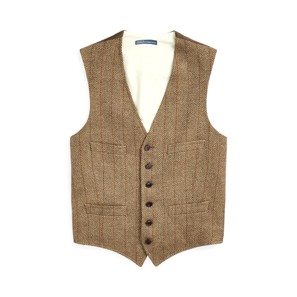 Striped Linen-Blend Waistcoat
