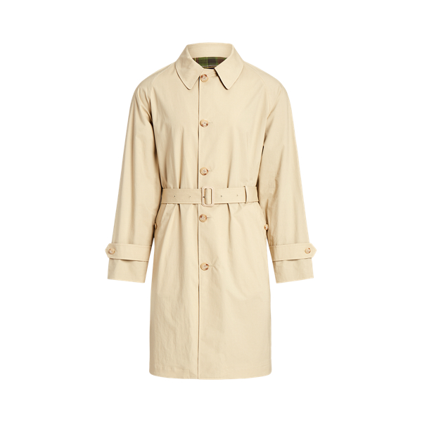 Trench balmacaan popeline coton madras