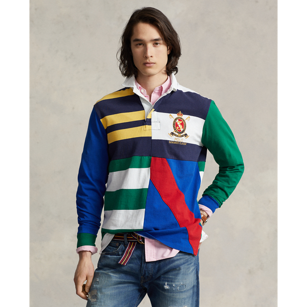 ralphlauren.co.uk | Classic Fit Patchwork Jersey Rugby Shirt
